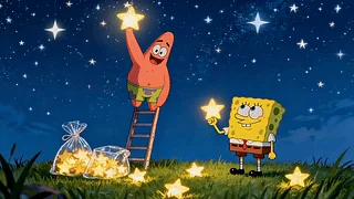 摘星星的海绵宝宝和派大星