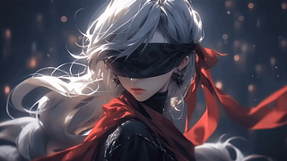 动漫蒙眼少女