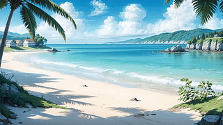 唯美沙滩海景