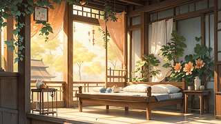 文艺古风房间