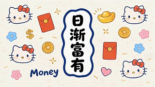 可爱HelloKitty日渐富有