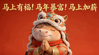 马年有福，暴富，加薪