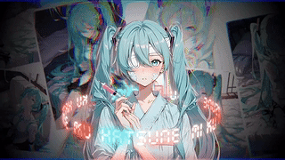 病娇初音 文字环绕