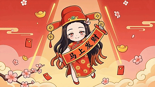小财神祢豆子的新春祝福