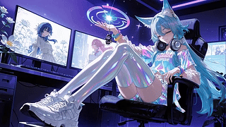 狐娘玩家少女 [4k壁纸]