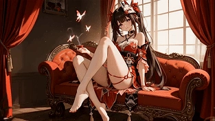 魅惑茶会 (动漫少女) [4k壁纸] 动态壁纸 | 作者：𝑬𝒗𝒆𝑾𝒊𝒏𝒅𝒚