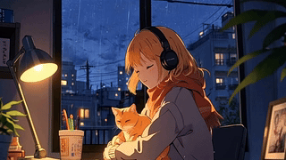 [Lo-Fi] 与猫相伴的动漫少女