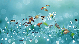 水族箱游鱼