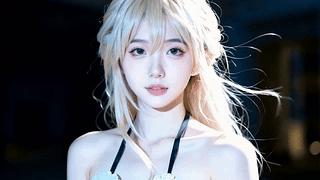 甜美金发美女