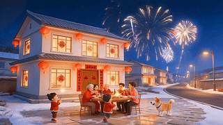 乡村新年夜