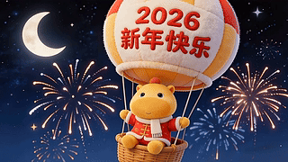 2026新年烟花气球