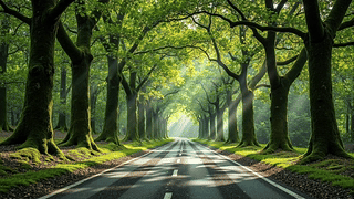护眼绿荫公路