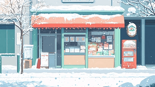 雪景商店