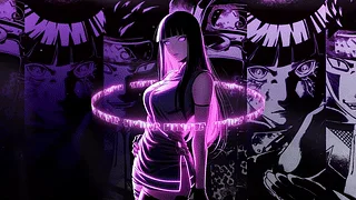霓虹雏田（日向ヒナタ）-文字环绕