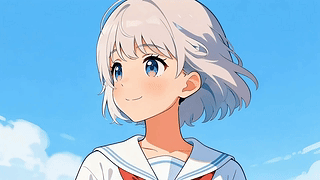 可爱短发女孩
