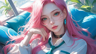 性感眼镜衬衫阿狸