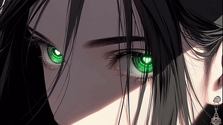 绿眸心瞳少女