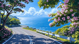 春暖花开海景公路