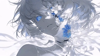 蓝白失语 动态壁纸 | 作者：Lodo