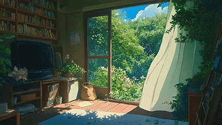 蓝天白云花草树木