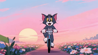 骑车的Tom