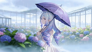 撑伞少女
