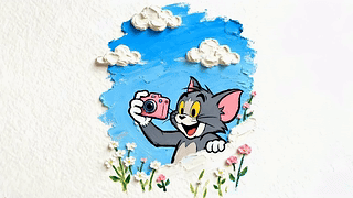 拍照的tom