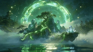 浮岛之梦 动态壁纸 | 作者：fhg1
