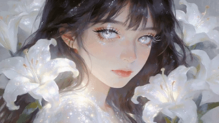 百合花少女