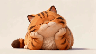 发呆的猫