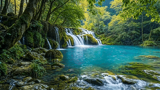 放松护眼流水
