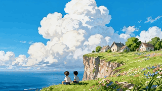 看风景的小孩