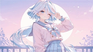 JK少女芙宁娜 动态壁纸 | 作者：与李无瓜