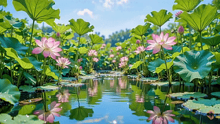 荷开盛夏