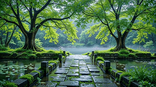 林间石径