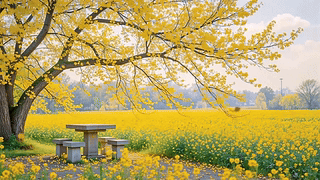 春日里的金色浪漫
