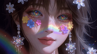 花颜彩虹星眸