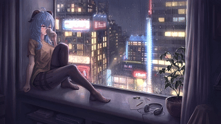 「原神」 夜晚的休闲装甘雨