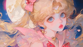 唯美少女插画