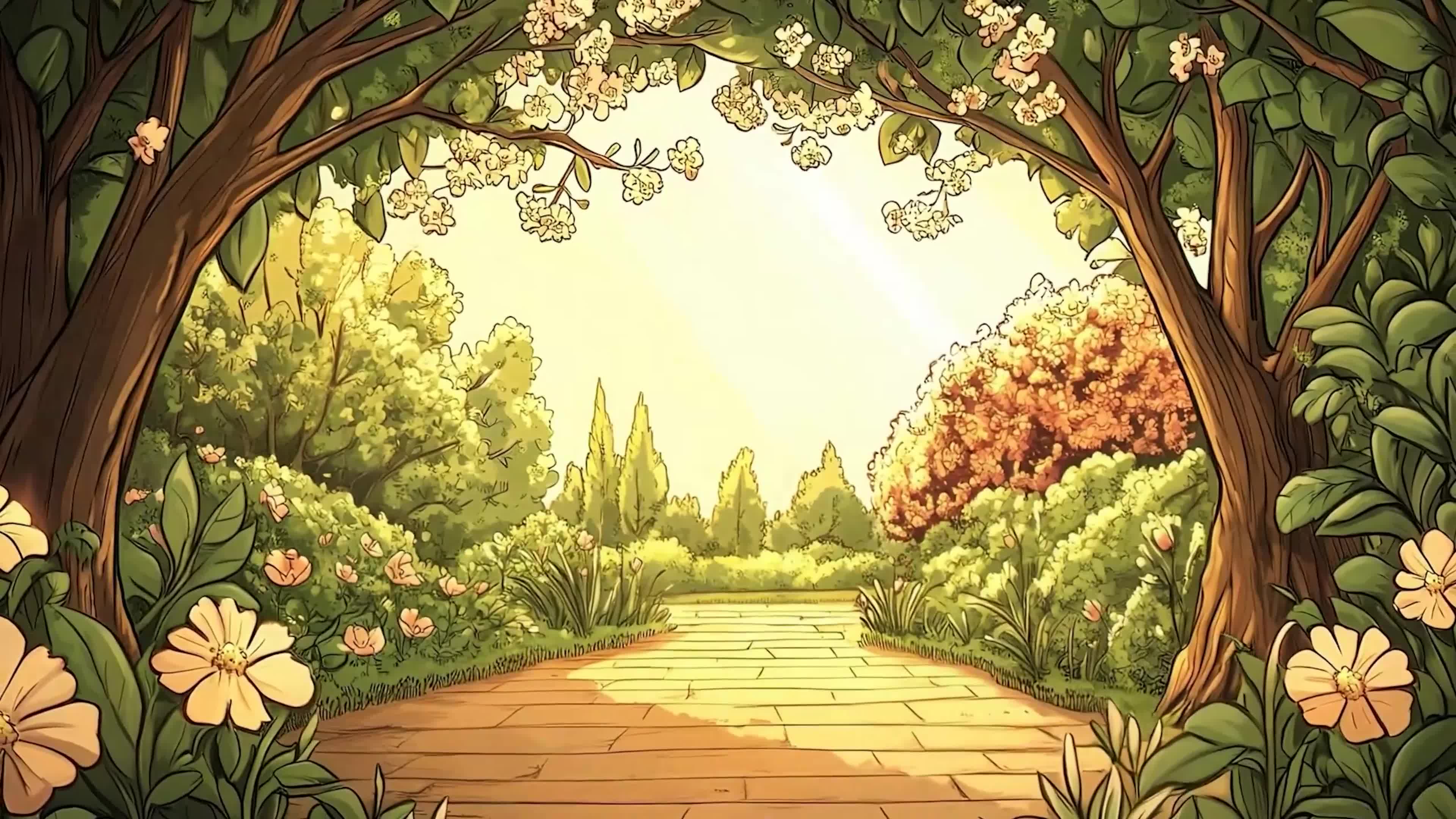 护眼花草树木