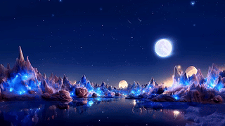 梦幻夜空望舒