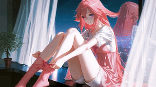 星夜窗边神子