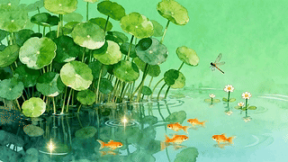 夏天池塘