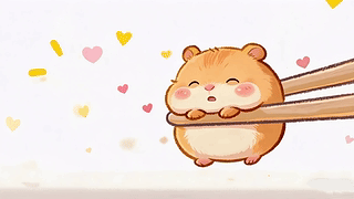 可爱小仓鼠