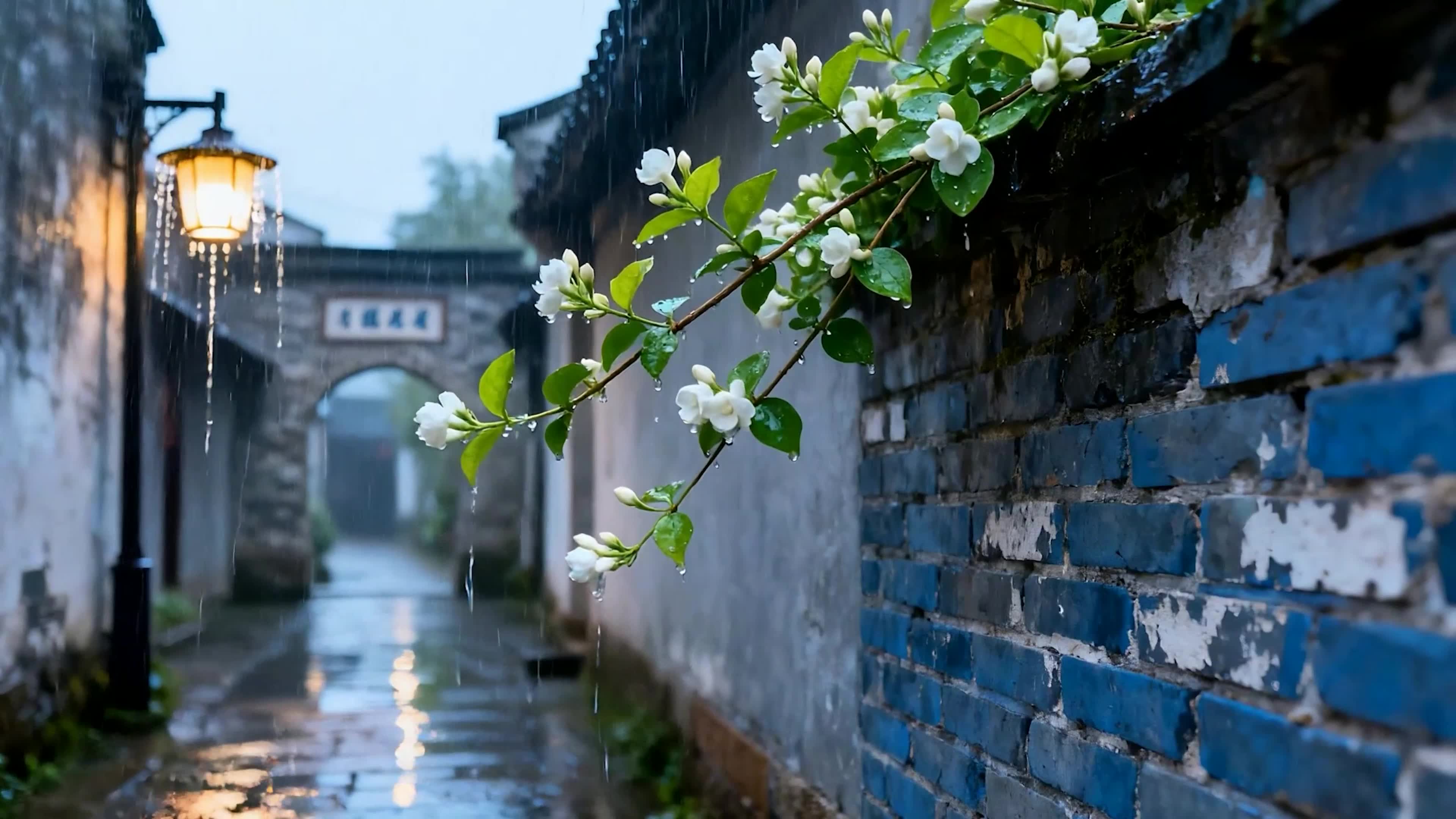 雨天夜景