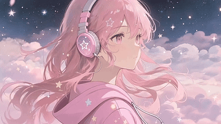 粉色星空下的浪漫
