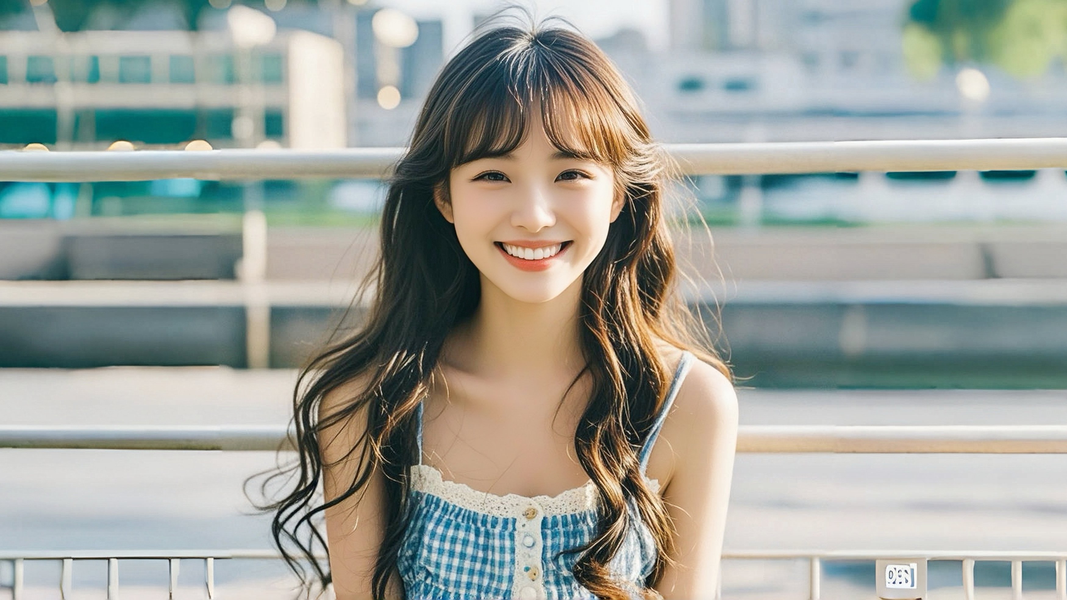 笑容甜美的美女