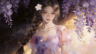 麻发辫美女