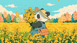 熊猫花田赴约
