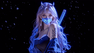 暗夜刺客粉毛少女